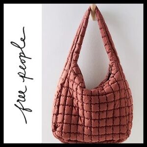 Free People Quilted Bag in Rust
